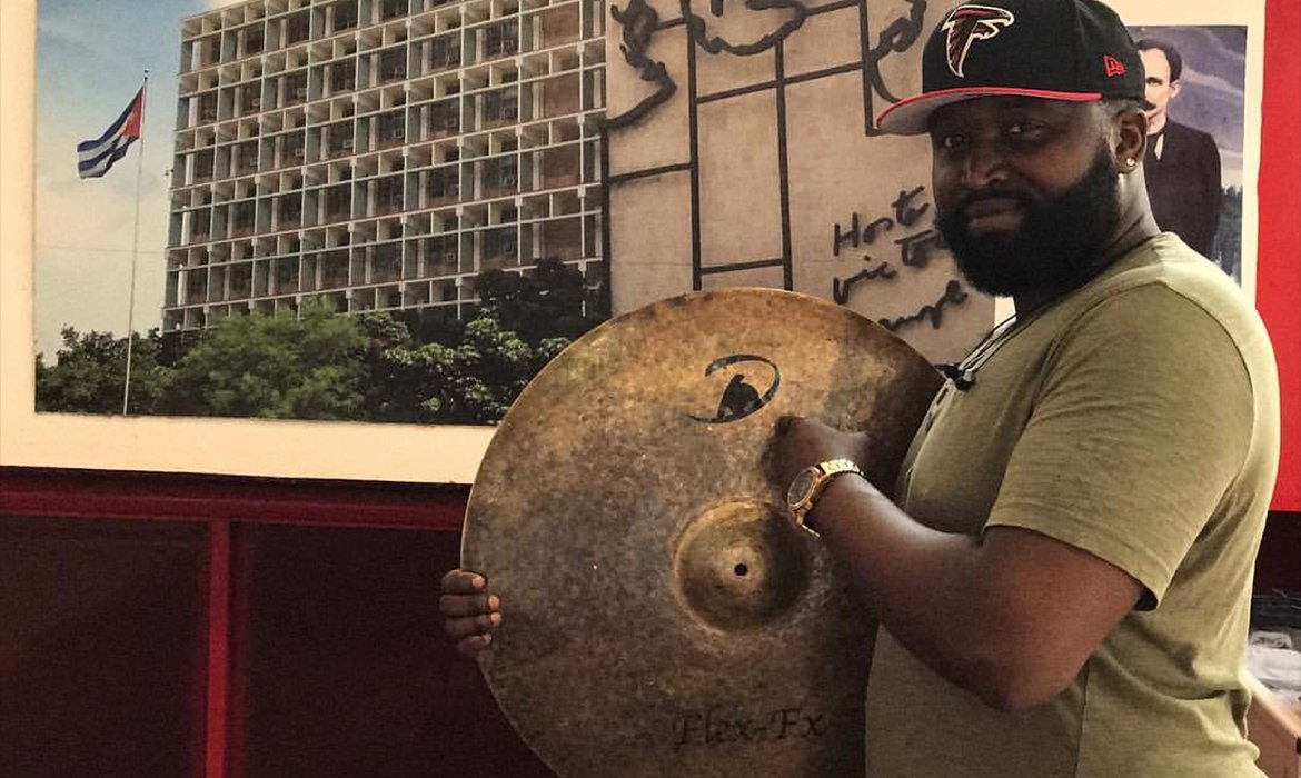 Jamale Hopkins endorses Domain Cymbals